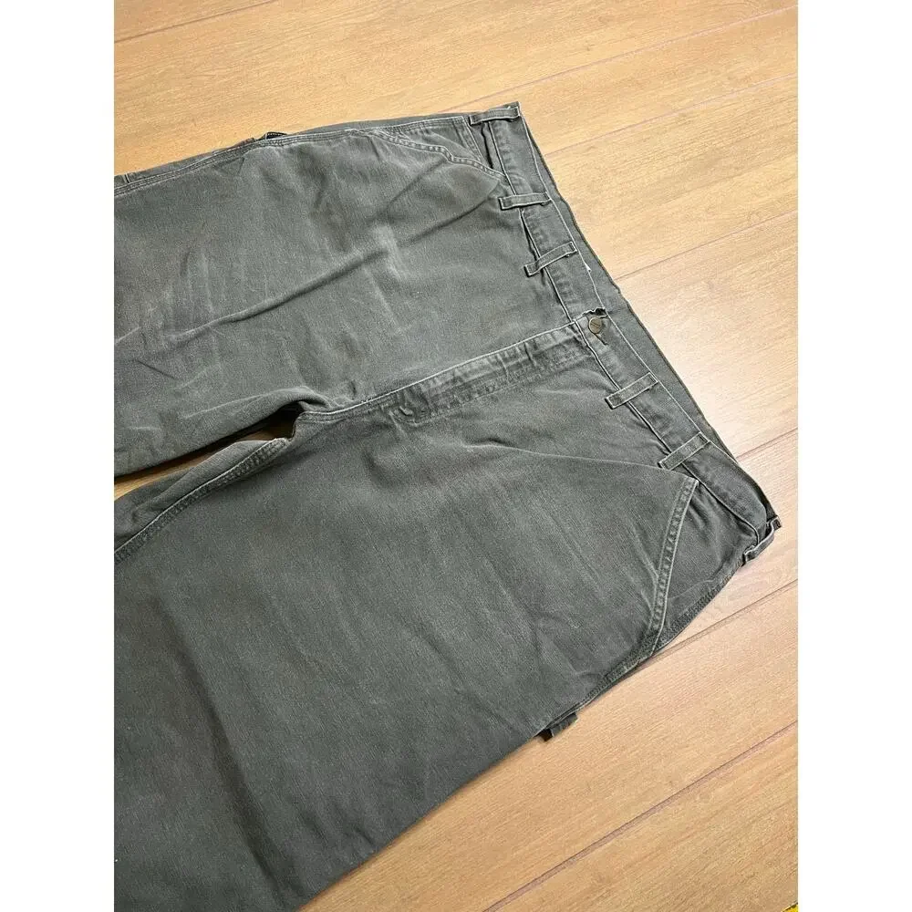 Vintage Carhartt B11 MOS Carpenter Work Pants‎ 44x30 Moss Green Canvas Y2K